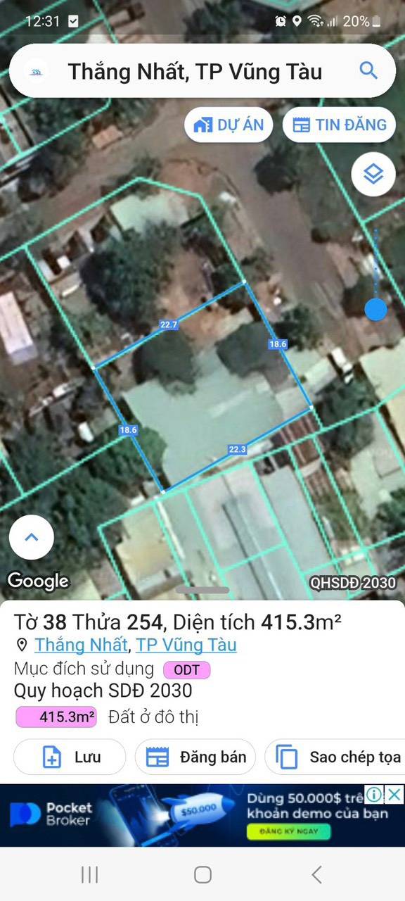 DUY NHẤT LÔ BIỆT THỰ CHÍ LINH (DIC) CỰC ĐẸP_416M_ 19X23M_ GIÁ CHỈ 58 TR/M2