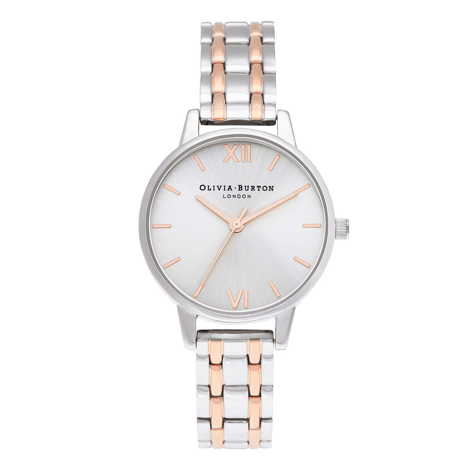 36MM Blush/RG 3H Ceramic,
Blush Powder Finish Dial, Crystal Detail, 3Link Bracelet