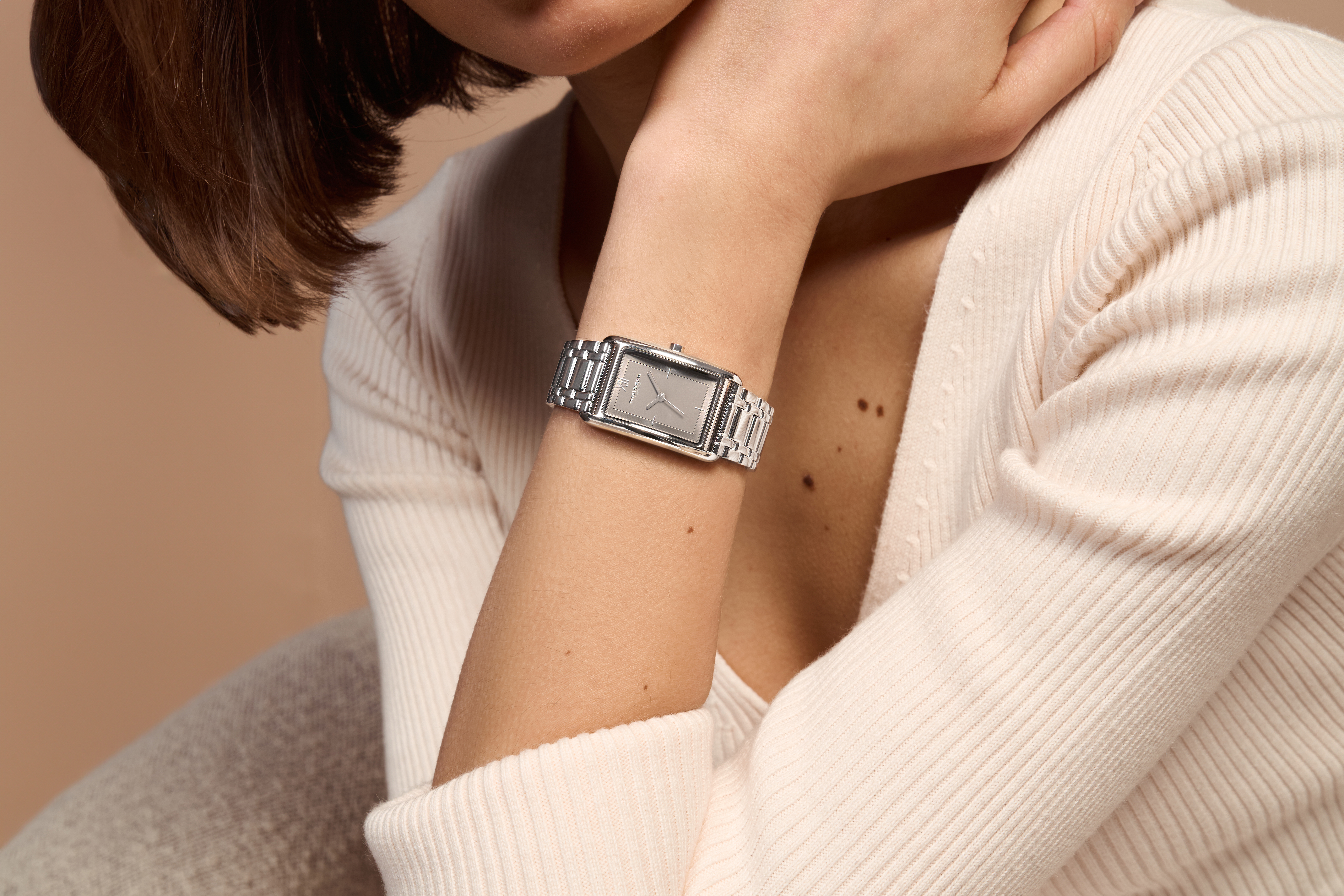 23mm Grove Dove Grey & Silver Bracelet Watch