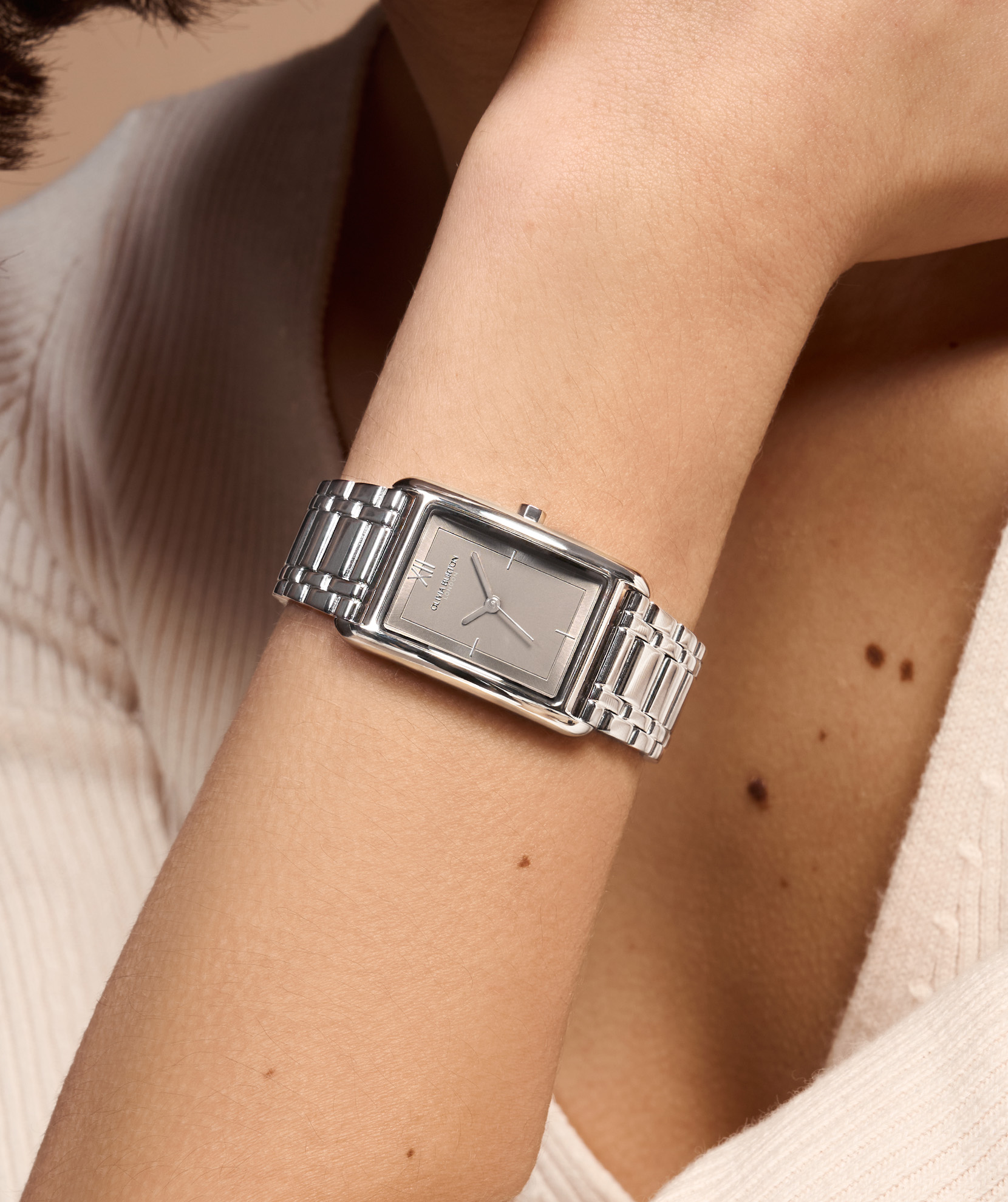23mm Grove Dove Grey & Silver Bracelet Watch